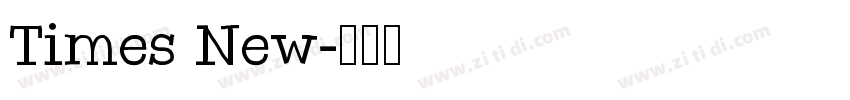 Times New字体转换